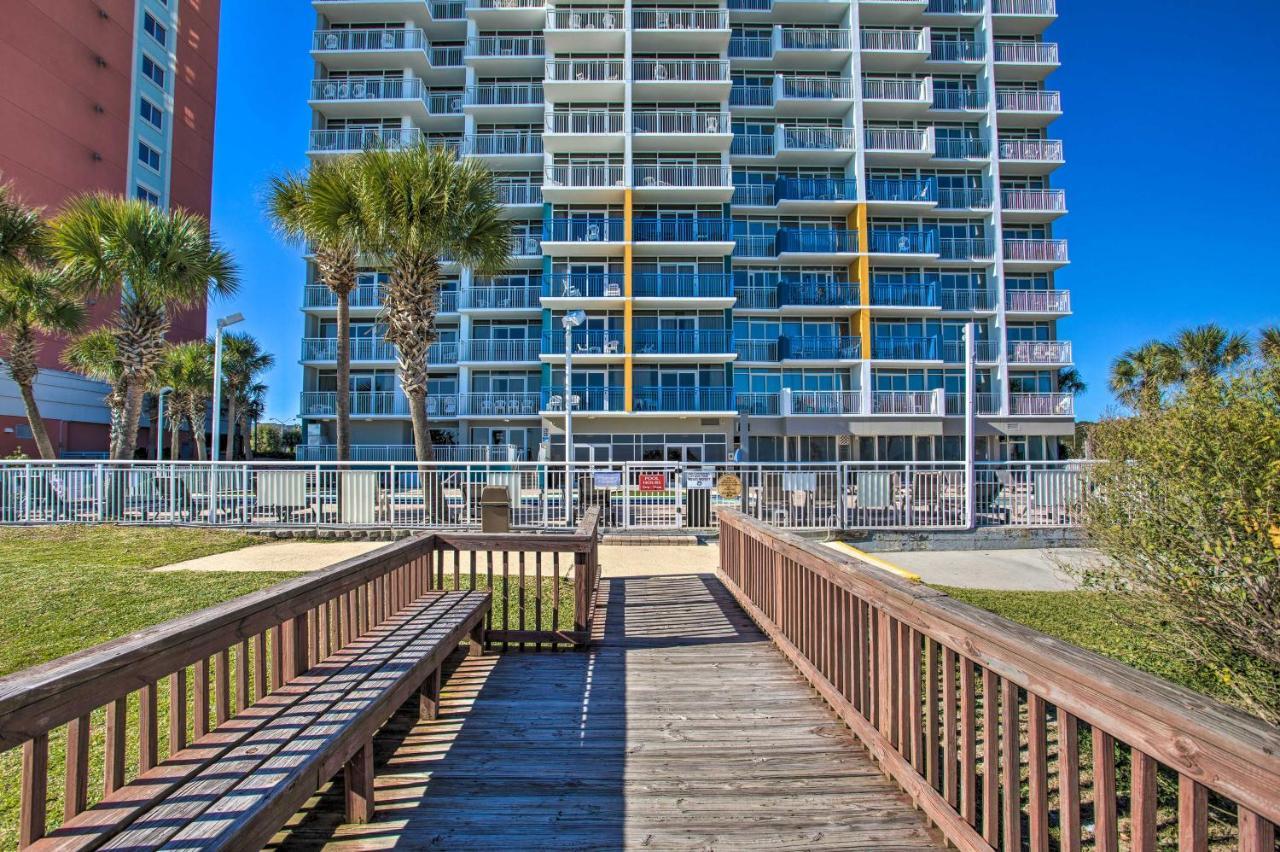Oceanfront Condo With Huge Balcony Walk To Skywheel マートルビーチ エクステリア 写真