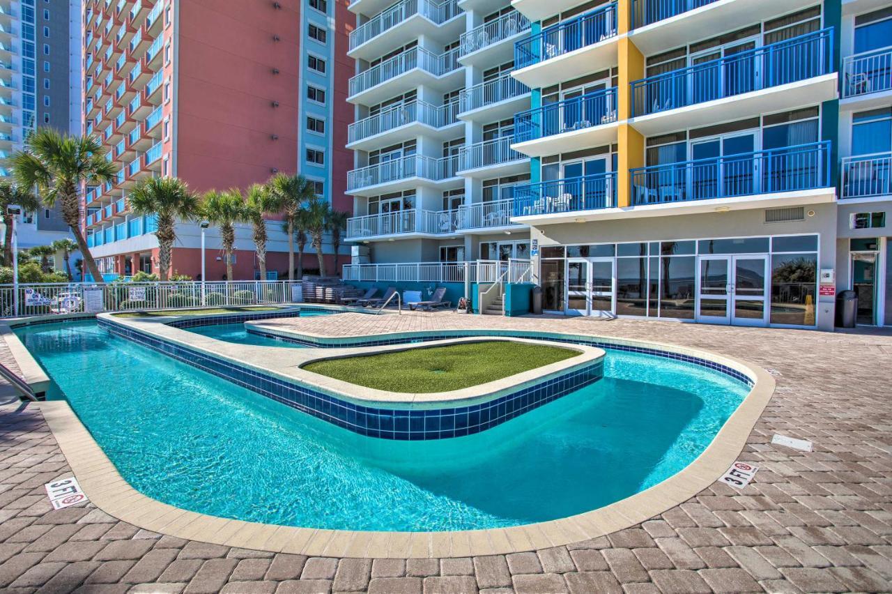 Oceanfront Condo With Huge Balcony Walk To Skywheel マートルビーチ エクステリア 写真