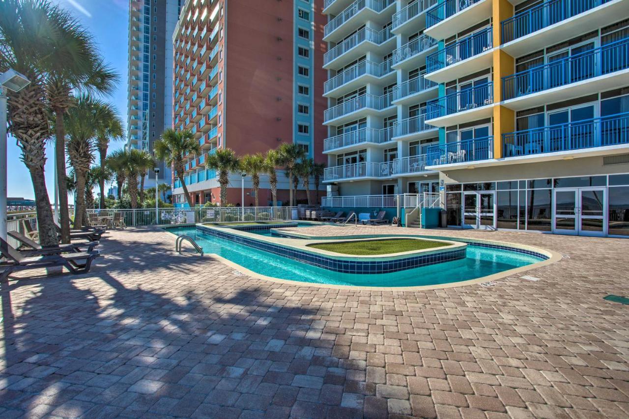 Oceanfront Condo With Huge Balcony Walk To Skywheel マートルビーチ エクステリア 写真